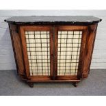 An early 19th century side cabinet,