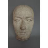 A plaster mask or maquette, circa. 1900, signed 'G.M.