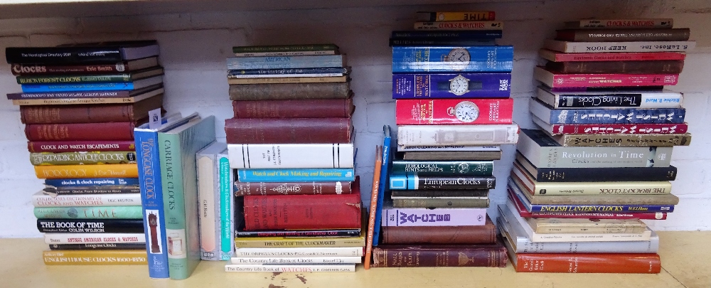 A quantity of reference books relating to horology Including C. Allix & P.
