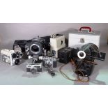 Cameras, including; mainly early 20th century examples, including Kodak, Ensign and sundry, (qty).