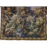 Two machine made tapestries with landscape scenes, each 135cm x 180cm, (2).