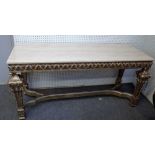 A mid-18th century style centre table,