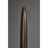 A Sudanese 'Dinka' heavy hardwood war club of cylindrical tapering form with a leather bound rope