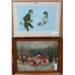 A group of assorted prints, including works after Mabel Lucie Atwell, Toulouse Lautrec, Louis Icart,