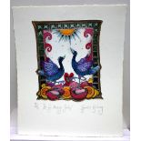 Samantha Buckley (British Contemporary), The Sun always Shines, signed limited edition etching,