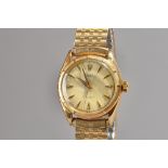 A Rolex Oyster Perpetual gold cased gentleman's wristwatch,