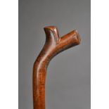 A Fijian hardwood Kiakavo (gunstock) war club, possibly for a child,