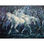 ** Jongyen ? (contemporary), Dreaming rider, oil on canvas, indistinctly signed and dated,