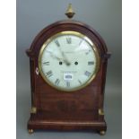 A George III mahogany and boxwood line-inlaid bracket clock Inscribed Anderson,