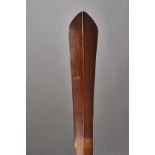 A Solomon Islands hardwood club of oval section,