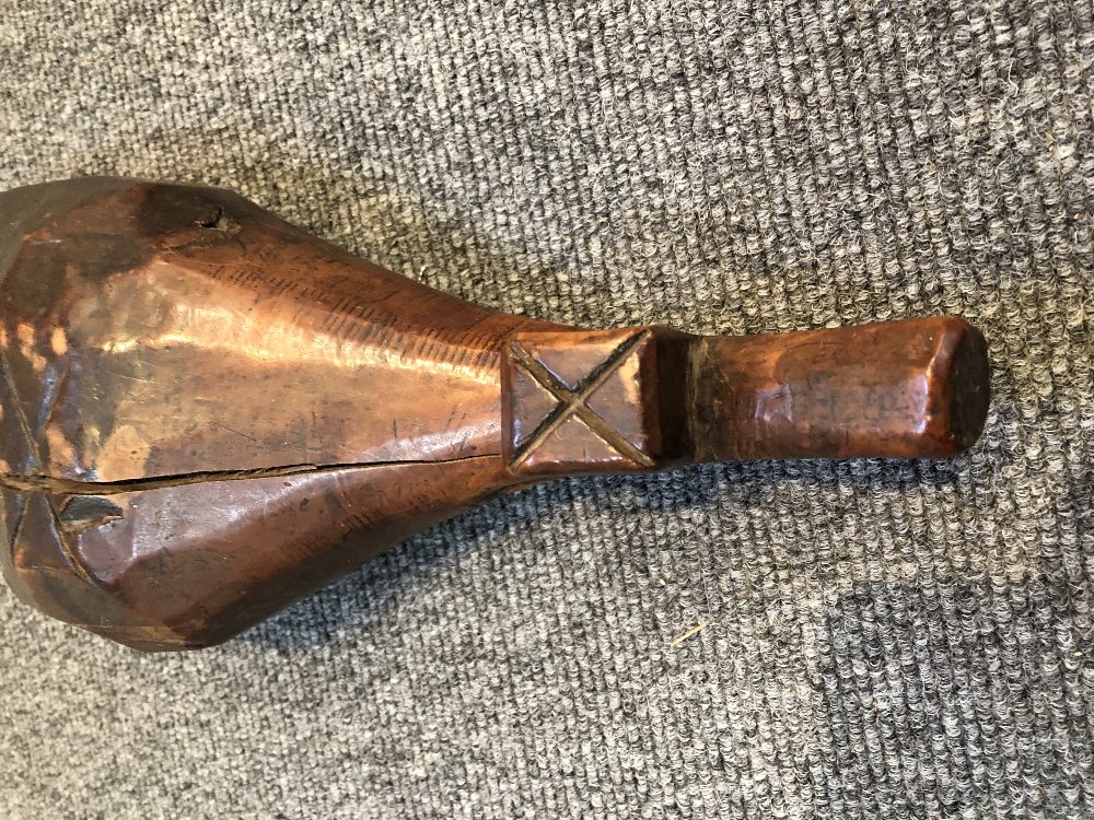 An unusual African hardwood combing tool (30cm), two wooden ladles, - Image 8 of 13