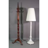 A Regency style mahogany hat stand on ball and claw feet,