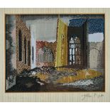 John Piper (1903-1992), Coventry Cathedral, 1940, Embroidery, designed and woven by J & J Cash Ltd,