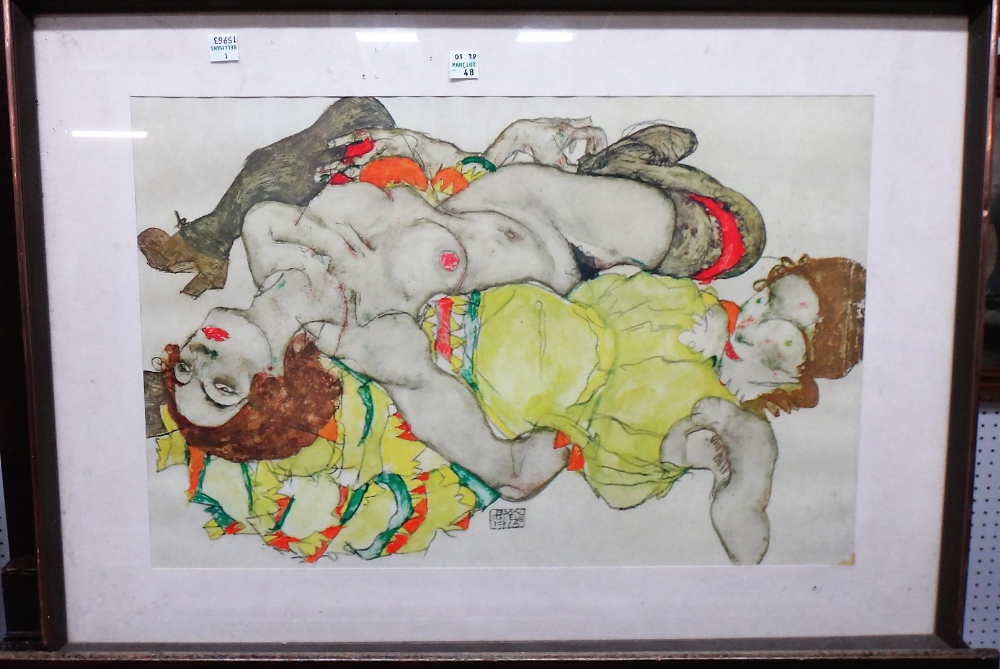 After Egon Schiele, a group of three prints, various sizes. - Image 2 of 4