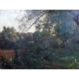Paul Alfred de Curzon (1820-1895), Sous-bois au bords du Doubs; Bords du Gardon; Landscape,