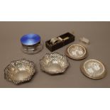 Silver and silver mounted wares,