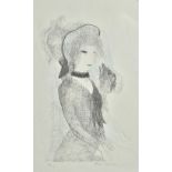 Marie Laurencin (French 1883-1956), Portrait of a Girl, colour lithograph, signed, 16/50,