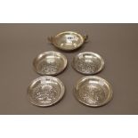 Foreign wares, comprising; a Greek twin handled circular bowl,