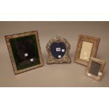 A silver mounted photograph frame,