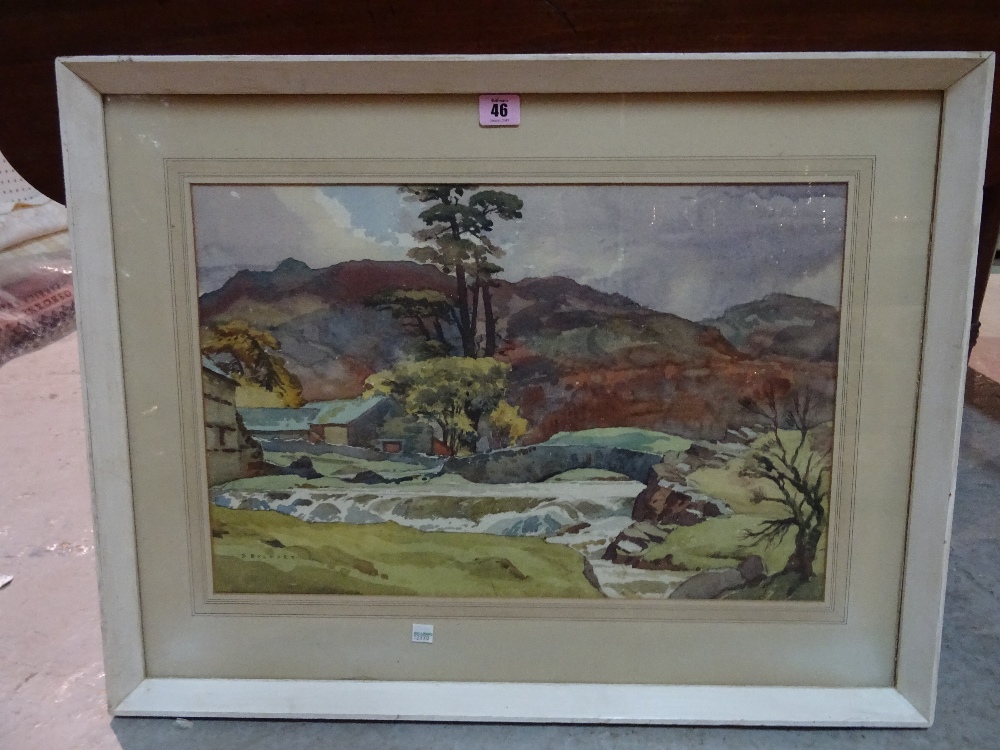 S. Buckley (20th century), Watendlath, watercolour, signed, 35cm x 53cm.