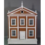 A large 18th century style doll's house, 100cm wide x 146cm high.