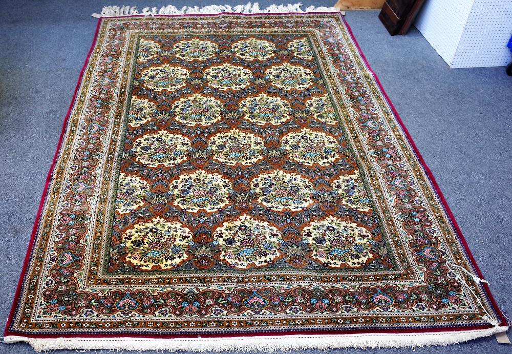 A Kashan carpet, Persian,