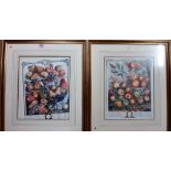 After Casteels, May, November, two reproduction prints,