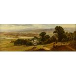 Edward Henry Holder (1847-1922), An extensive landscape, possibly the Surrey Hills, oil on canvas,