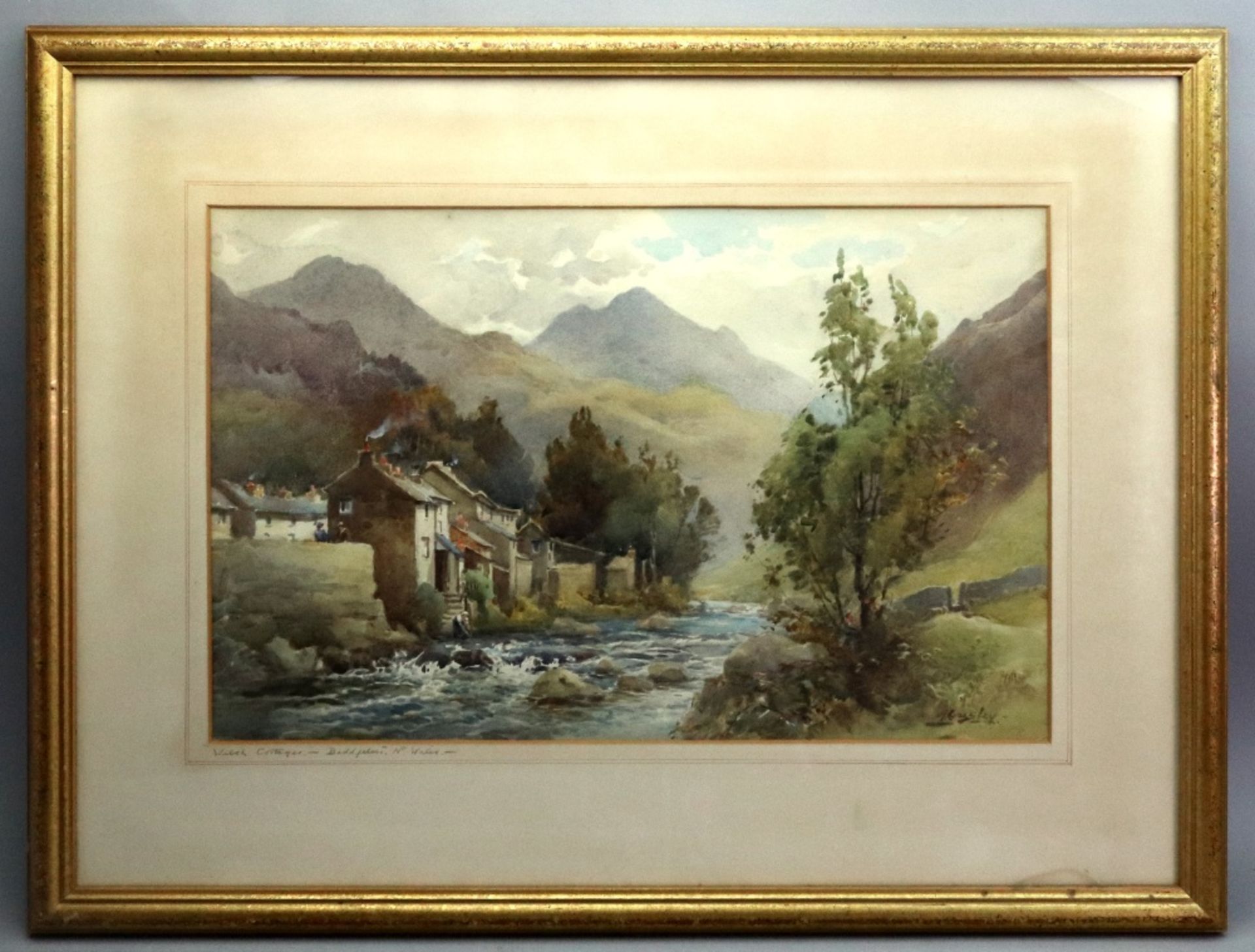 Harold Gresley (British, 1892-1967), Welsh Cottages,