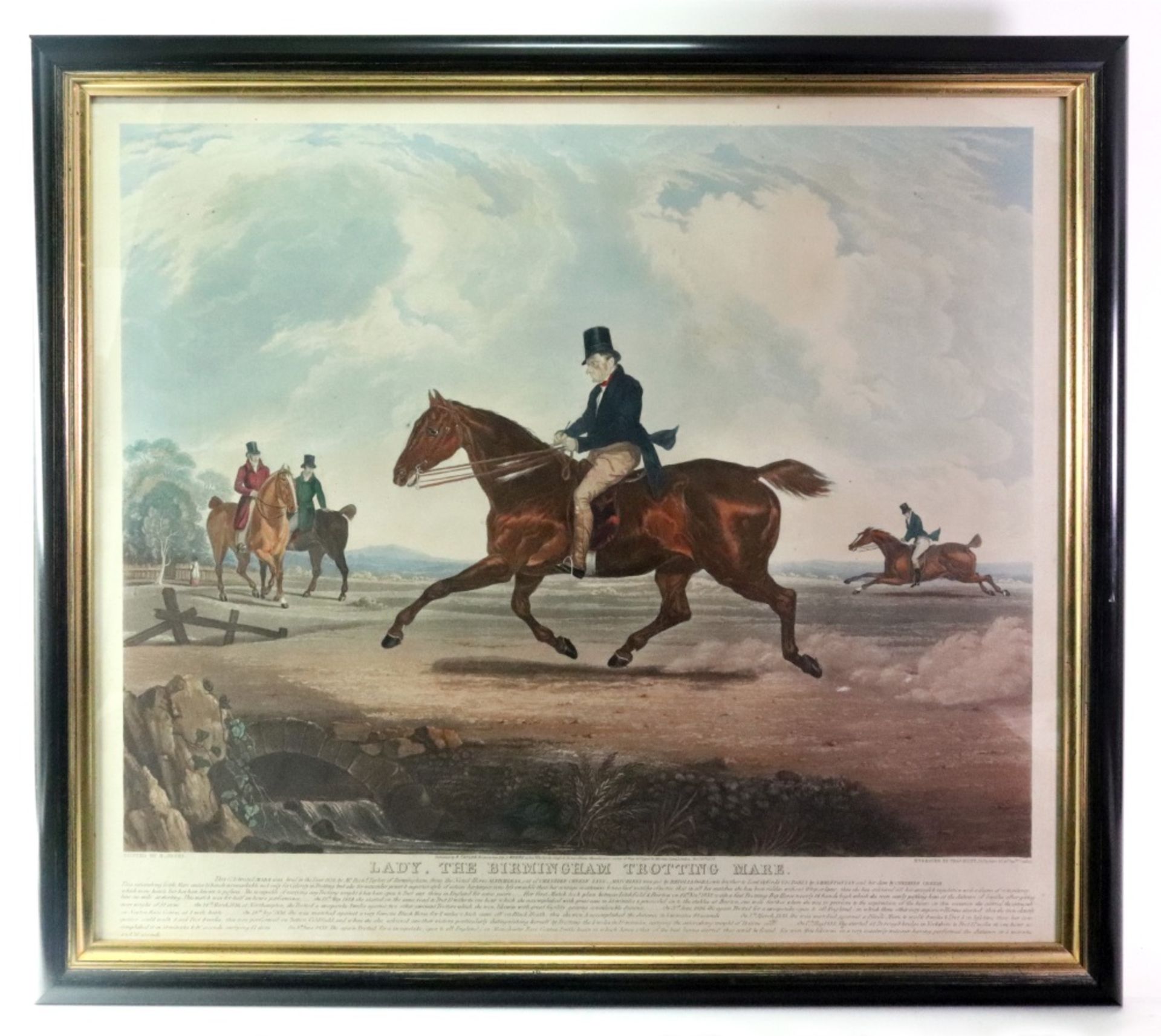 After R Jones, Lady, The Birmingham Trotting Mare, colour engraving by Charles Hunt, - Image 2 of 2