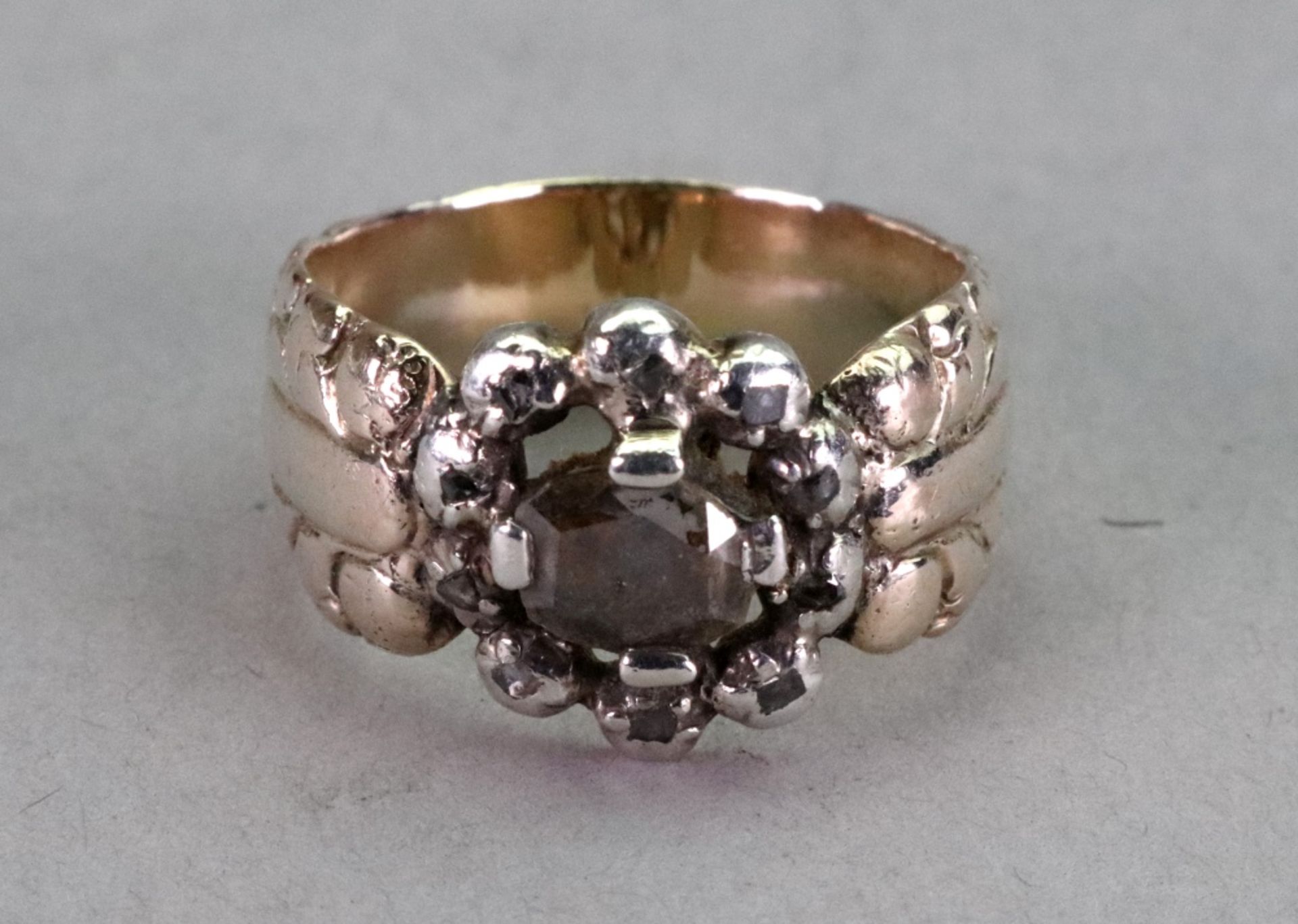 A 19th century diamond ring,