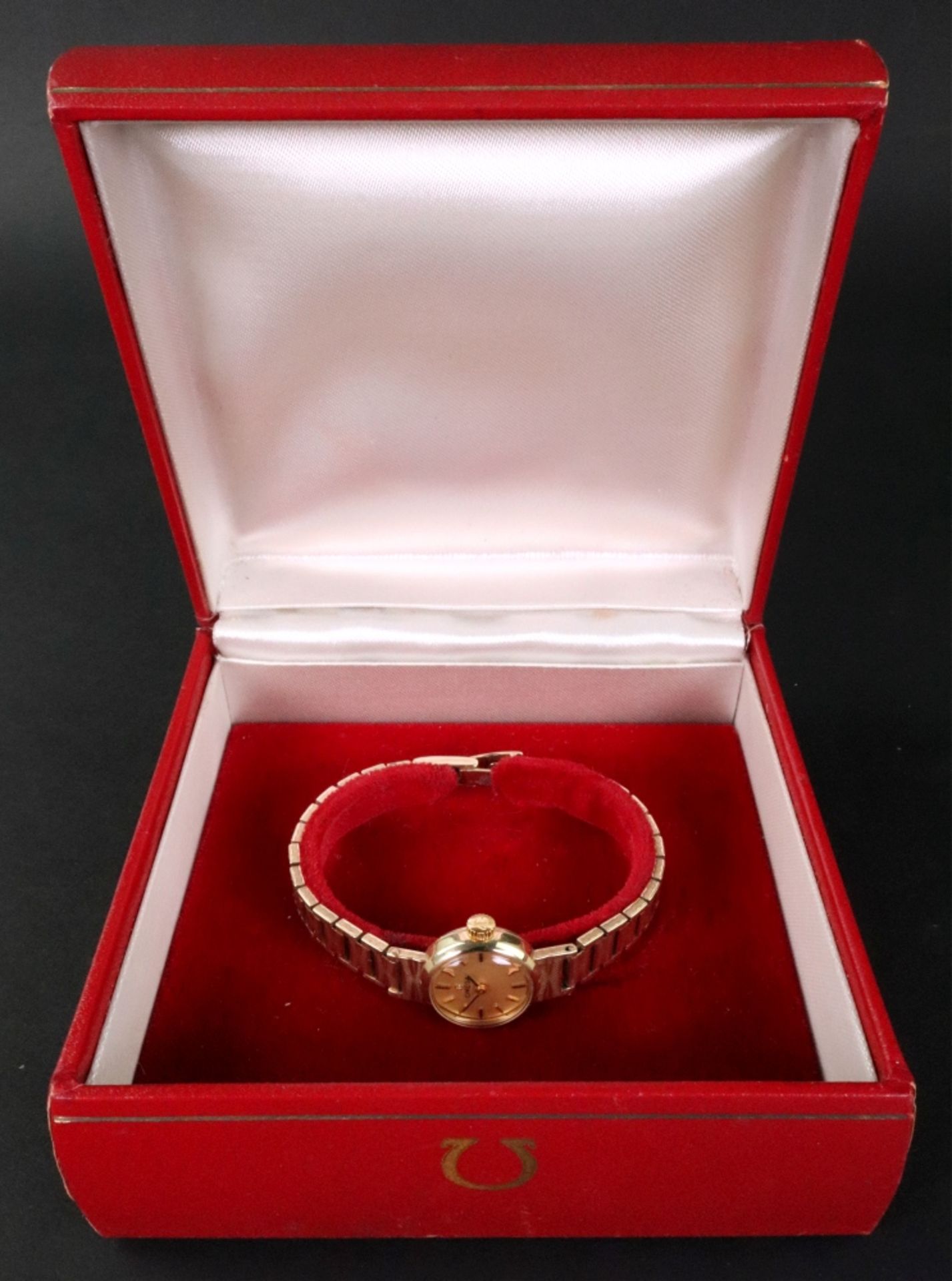 Omega, a lady's 9ct gold cased bracelet watch, circa 1966, - Bild 2 aus 2