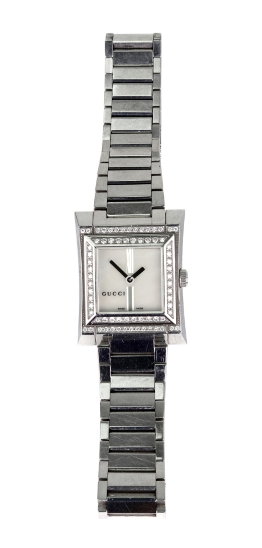 Gucci; a lady's stainless steel quartz bracelet wristwatch, - Image 4 of 6