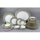 A Royal Worcester Balmoral 43 piece dinner service, including a pair of tureens,