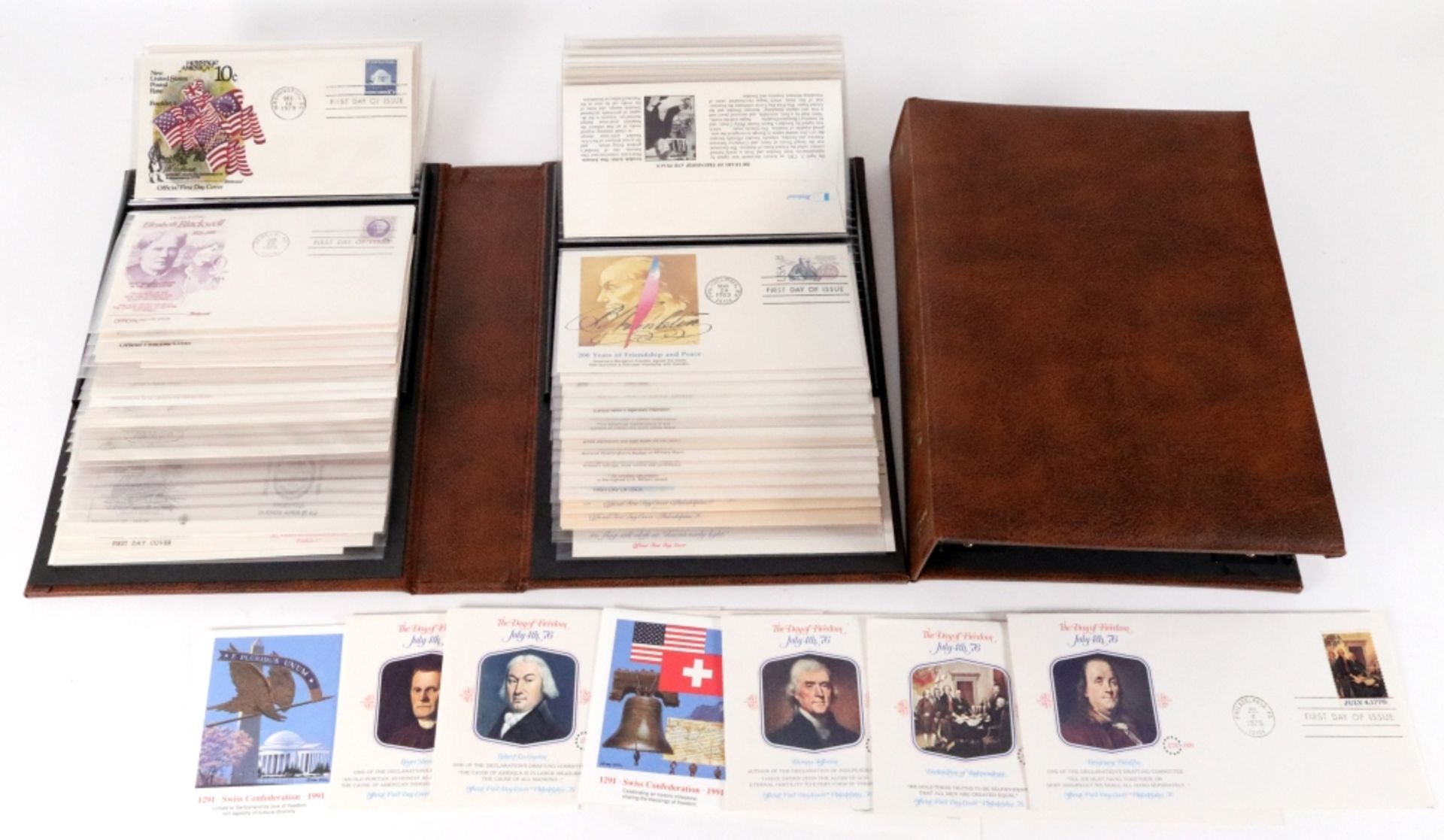 USA; a collection of first day covers in ten albums, including a range from the 1950's to 1990's,