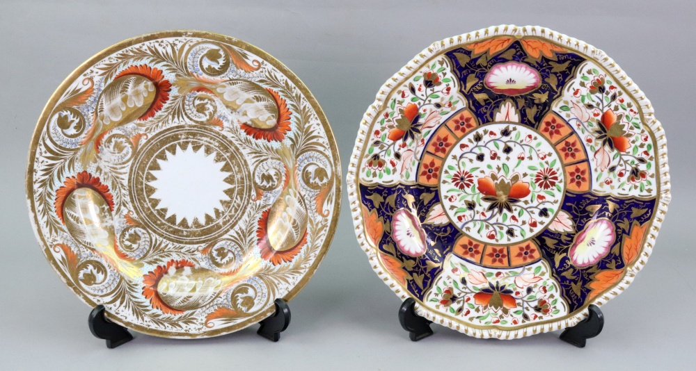 A set of six Wedgwood creamware dessert plates and matching oval two handed dessert basket, - Image 2 of 4