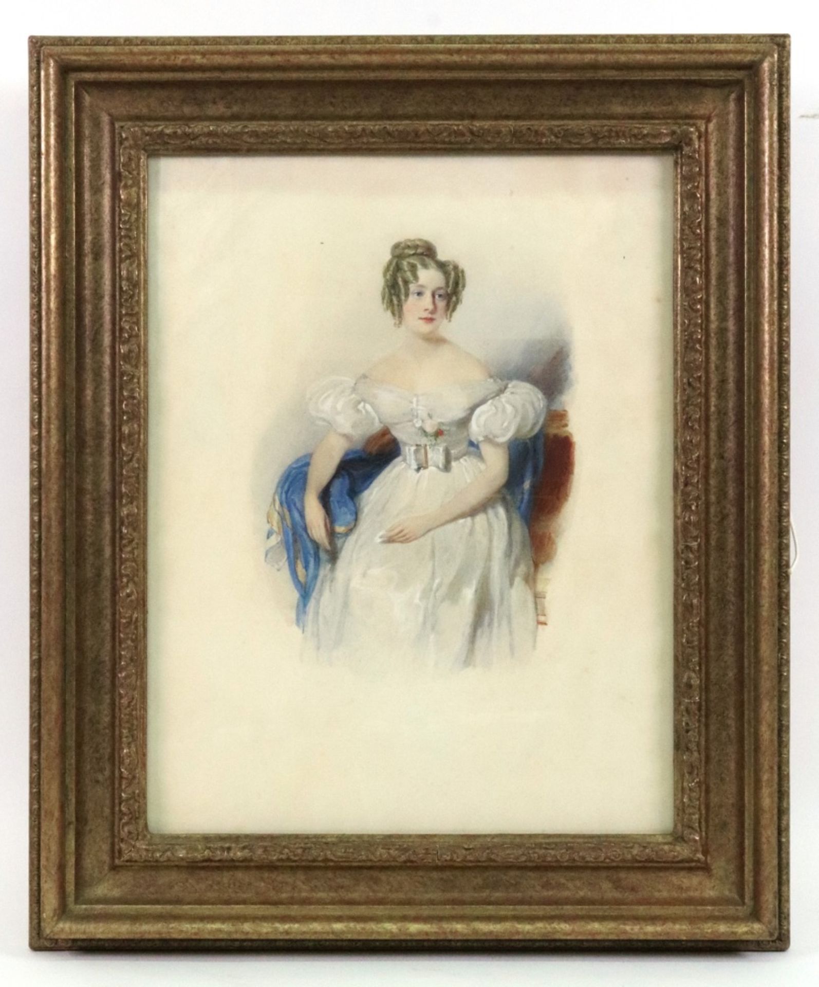 Thomas Crane (British, 1808-1859), A portrait of Francis Townshend, - Image 2 of 2