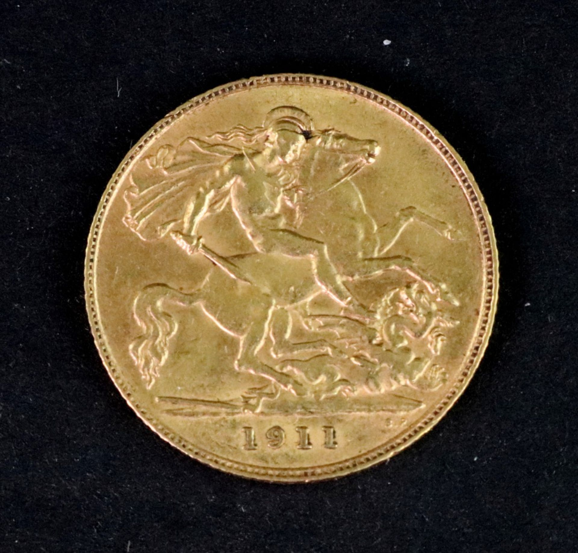 George V half sovereign 1911.