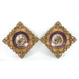 A pair of Austrian porcelain plates, early 20th century,