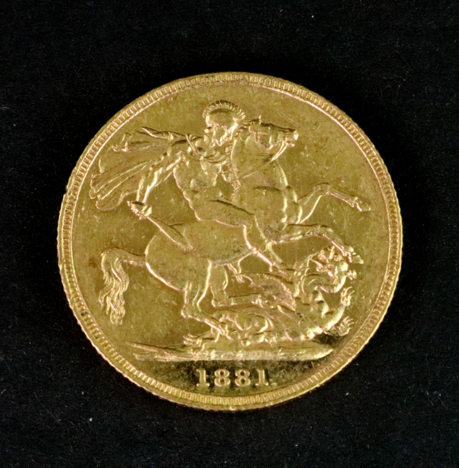 Queen Victoria sovereign 1881.