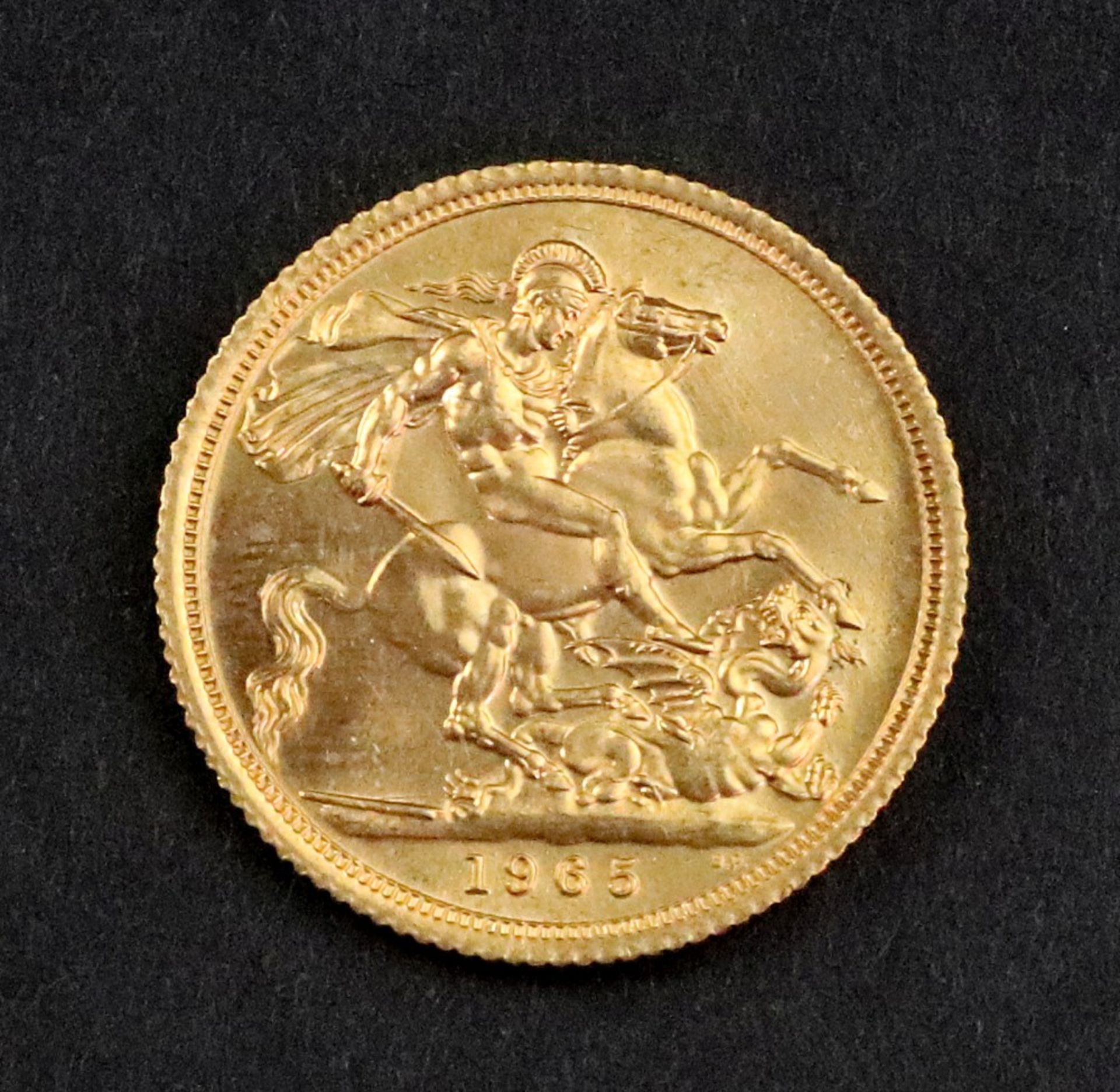 Elizabeth II sovereign 1965.