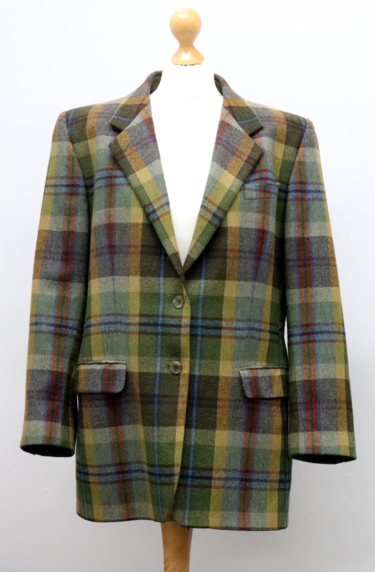 A DAKS Signature tartan jacket, pure new wool, size 16.