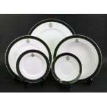 Eleven Wedgwood dinner plates with The R