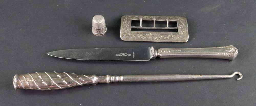 A late Victorian rectangular silver moun