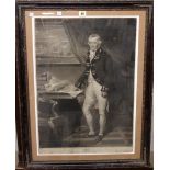 John Raphael Smith, Portrait of Commodore Sir Nathaniel Dance, mezzotint, 65cm x 44.5cm.