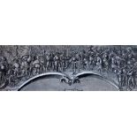 German School (17th century), A parade of soldiers: design for an overdoor, pen,