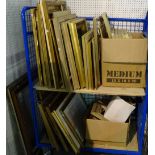 A large quantity of mainly 20th century and later picture frames of various sizes,