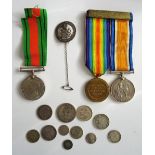 The 1914 - 18 British war medal and the 1914 - 19 Victory medal to M-282911 PTE. E. ROLFE. A.S.C.