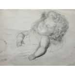 Attributed to Kathe Kollwitz (1867-1945), Sketch for Totes Kind, circa 1903, pencil, inscribed,