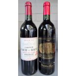 One bottle 1998 Chateau Palmer Margaux Medoc-Mahler Besse and one bottle 2003 Château Lynch Bages